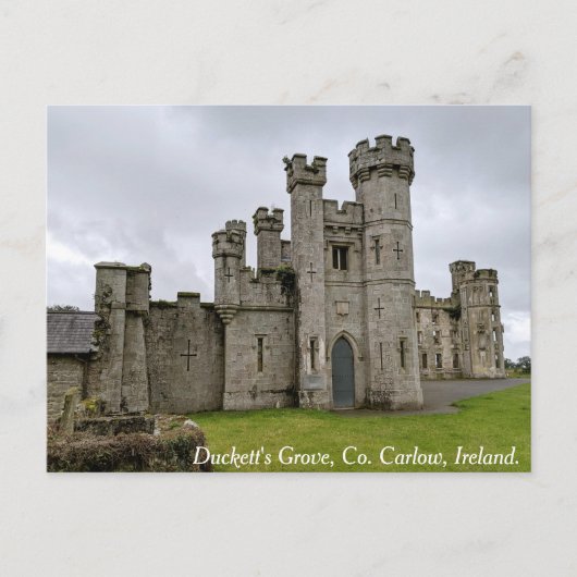 Cartes Pour Fêtes Annuelles Duckett's Grove Mansion ruines, Co. Carlow, Irland (Devant)