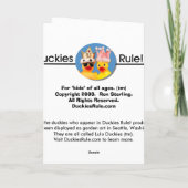 Cartes Pour Fêtes Annuelles Duckies frais (Dos)