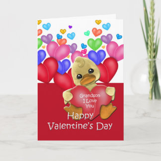 Cartes Pour Fêtes Annuelles Ducky Grandson Valentine
