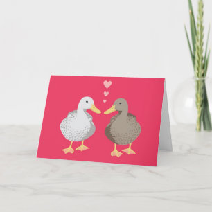 Cartes Pour Fêtes Annuelles Ducky Love Valentine's Card