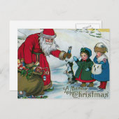 Cartes Pour Fêtes Annuelles "D'un Joyeux cru Noël" (Devant / Derrière)