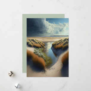 Cartes Pour Fêtes Annuelles Dunes côtières néerlandaises