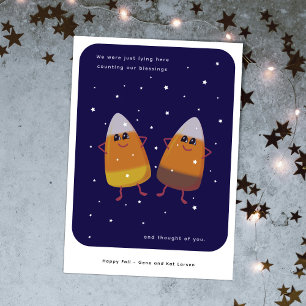 Cartes Pour Fêtes Annuelles Duo de Corn de bonbons mixte "Compter nos bénédict