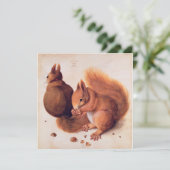 Cartes Pour Fêtes Annuelles Durer - Écureuils 1512 (Debout devant)