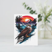 Cartes Pour Fêtes Annuelles Eagle in the mountain (Debout devant)