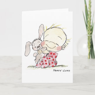 Cartes Pour Fêtes Annuelles EAS-007 Bunny Love !