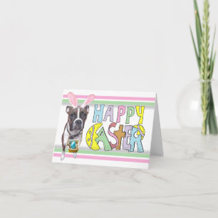 Cartes Pour Fêtes Annuelles Easter Brindle Boxer