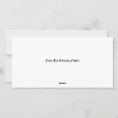 Cartes Pour Fêtes Annuelles Easter Bunny In Floral Foliage (Dos)