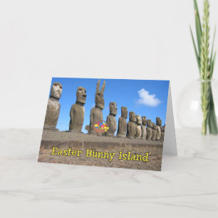 Cartes Pour Fêtes Annuelles Easter Bunny Island Card