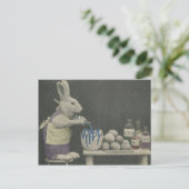 Cartes Pour Fêtes Annuelles Easter Bunny mourant oeufs (Debout devant)