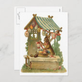 Cartes Pour Fêtes Annuelles Easter Bunny Roadside Oeuf stand (Devant / Derrière)