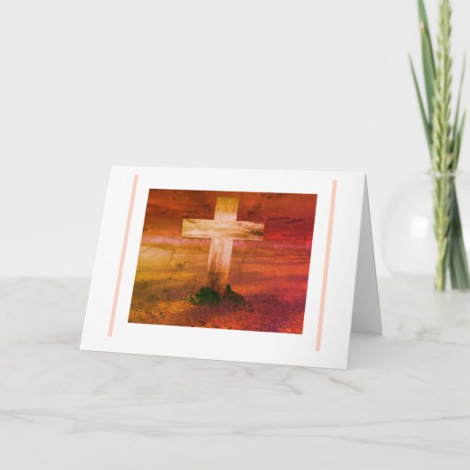Cartes Pour Fêtes Annuelles Easter Cross 2 (Devant)