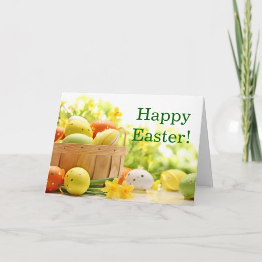 Cartes Pour Fêtes Annuelles Easter Decoration with Eggs (Devant)