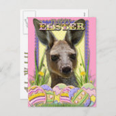Cartes Pour Fêtes Annuelles Easter Egg Cookies - Kangaroo (Devant / Derrière)