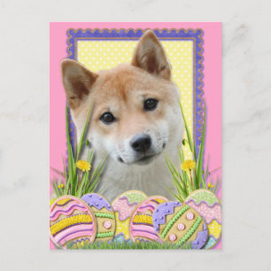 Cartes Pour Fêtes Annuelles Easter Egg Cookies - Shiba Inu
