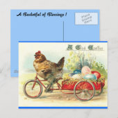 Cartes Pour Fêtes Annuelles Easter Egg delivery (Devant / Derrière)