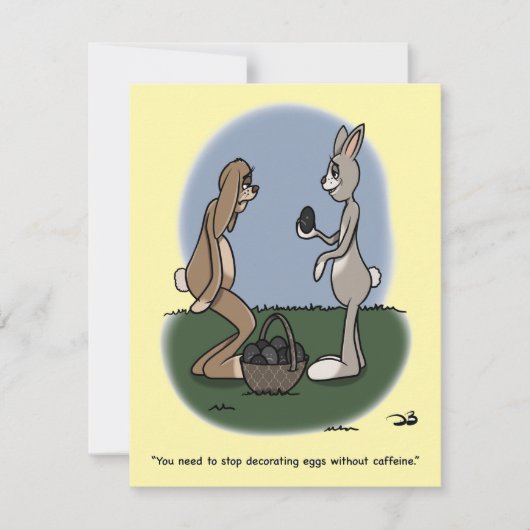 Cartes Pour Fêtes Annuelles Easter Eggs Flat Card (Devant)