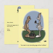 Cartes Pour Fêtes Annuelles Easter Eggs Flat Card (Devant / Derrière)