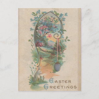 Cartes Pour Fêtes Annuelles Easter Greetings 1912 Vintage Postcard