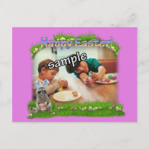 Cartes Pour Fêtes Annuelles Easter Raccoon Bandit Photo Frame