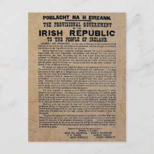 Cartes Pour Fêtes Annuelles Easter Rising Proclamation of the Irish Republic