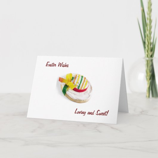 CARTES POUR FÊTES ANNUELLES EASTER SOUHAITE AIMER ET DOUCE (Devant)