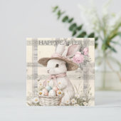 Cartes Pour Fêtes Annuelles Easter Spring Bunny (Debout devant)