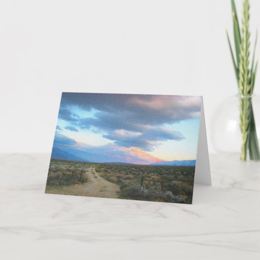 Cartes Pour Fêtes Annuelles Eastern Sierra Landscape (Devant)