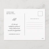 Cartes Pour Fêtes Annuelles Eat Drink & be Joyeux Noël Classic Gold Frame (Dos)