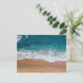 Cartes Pour Fêtes Annuelles Eau du corps bleu (Debout devant)