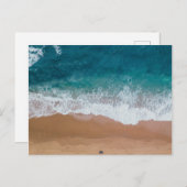 Cartes Pour Fêtes Annuelles Eau du corps bleu (Devant / Derrière)