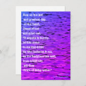 Cartes Pour Fêtes Annuelles Eaux vivantes - (Devant / Derrière)