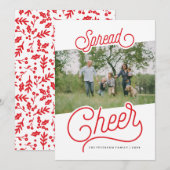 Cartes Pour Fêtes Annuelles Écartez l'acclamation (Devant / Derrière)