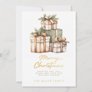 Cartes Pour Fêtes Annuelles Échange cadeau de Noël Eléphant blanc