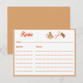 Cartes Pour Fêtes Annuelles Échange de biscuits de fêtes (Devant / Derrière)