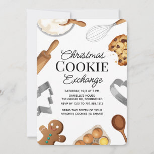 Cartes Pour Fêtes Annuelles Échange de biscuits de Noël personnalisés pour une
