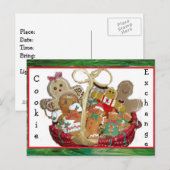 Cartes Pour Fêtes Annuelles Échange de Noël (Devant / Derrière)