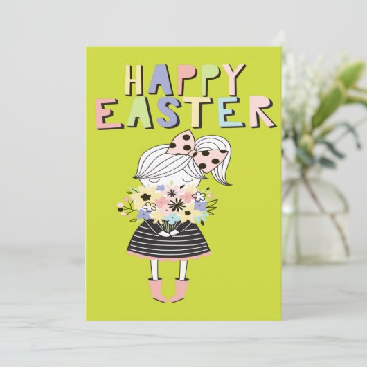 Cartes Pour Fêtes Annuelles échantillon de pâques (Debout devant)