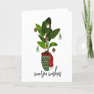 Cartes Pour Fêtes Annuelles Écharpe de chandail de Noël pour plante d'intérieu