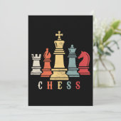 Cartes Pour Fêtes Annuelles Échecs| Jeu d'échecs - Cadeau de mat de contrôle (Debout devant)