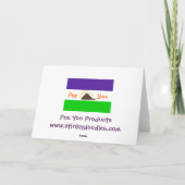 Cartes Pour Fêtes Annuelles Éclair ! (Dos)