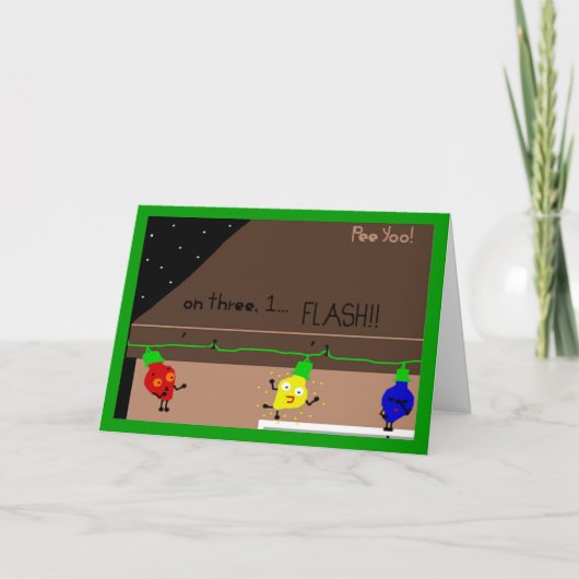 Cartes Pour Fêtes Annuelles Éclair ! (Devant)