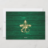 Cartes Pour Fêtes Annuelles Éclairage de Noël rustique PHOTO Salutation (Dos)