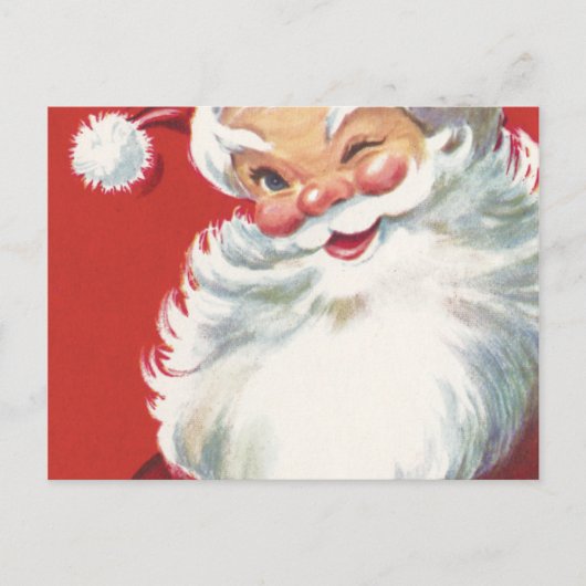 Cartes Pour Fêtes Annuelles Éclairage de Père Noël (Devant)