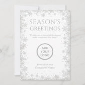 Cartes Pour Fêtes Annuelles Éclat Blanc d'Hiver (Devant)