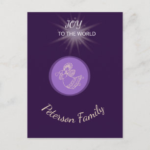 Cartes Pour Fêtes Annuelles Éclatement d'étoile d'ange joyeux