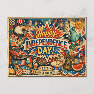 Cartes Pour Fêtes Annuelles Eclectique Americana Independence Day