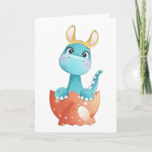 Cartes Pour Fêtes Annuelles éclosion de dinosaures de Pâques