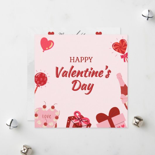 Cartes Pour Fêtes Annuelles Écologique Valentine imprimable gratuit (Devant/Arrière en situation)
