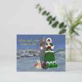 Cartes Pour Fêtes Annuelles Écossais Terriers Carols de Noël (Debout devant)